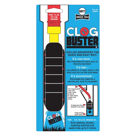 Harvey Clog Buster Clogbuster Drain Unclogger 090610